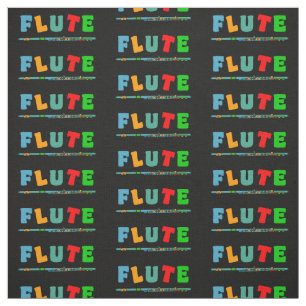 Colourful Flute Fabric
