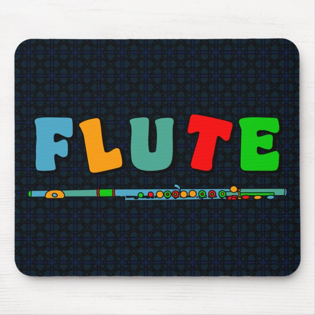 Colourful Flute Mouse Pad (Front)