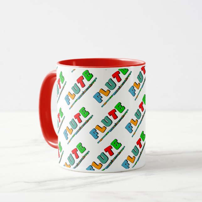 Colourful Flute Mug (Front Left)