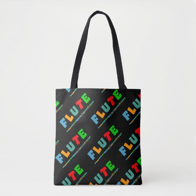 Colourful Flute Tote Bag (Front)