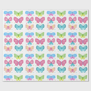 Colourful Flutter Friends Wrapping Paper