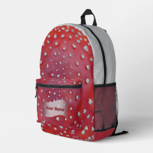 Colourful Fly Amantis Pattern Cust. Text Backpack