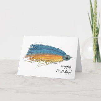Colourful Fly Fishing Birthday Card