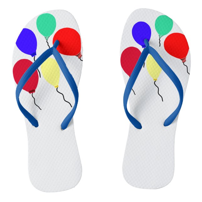 Colourful Flying Balloons Thongs (Footbed)
