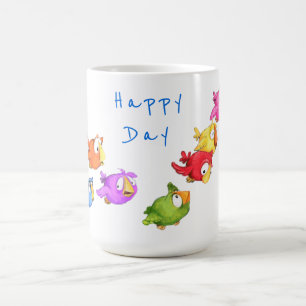 Colourful Flying Birds Coffee Mug