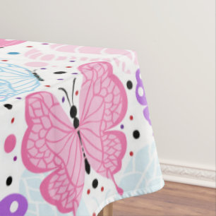 Colourful Flying Butterflies Tablecloth