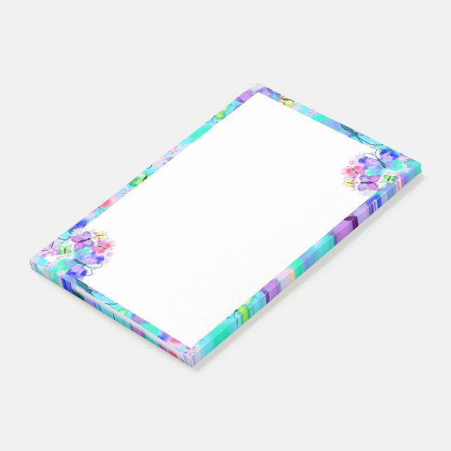 Colourful Flying Butterfly Post-it® Notes (Angled)