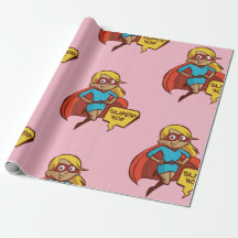 Colourful Flying Super Mum