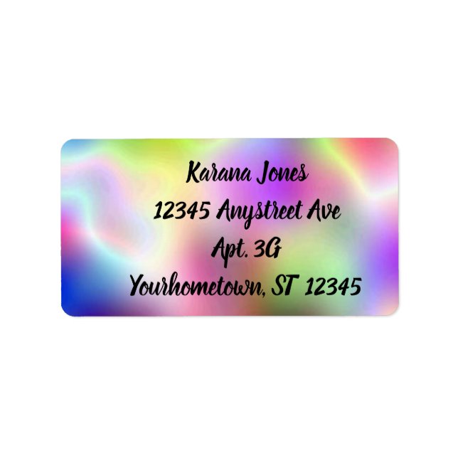 Colourful Foil Label (Front)