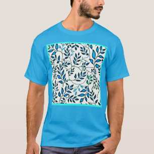 Colourful Foliage Pattern Art T-Shirt