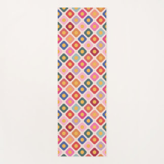 Colourful Folk Art Floral Pilates Yoga Wellness Ma Mat