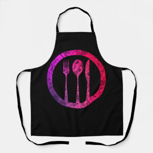 Colourful Food Pattern Fruits Foods Pancakes Veggi Apron