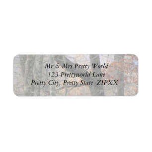 Colourful Forest at Dusk Return Address Label