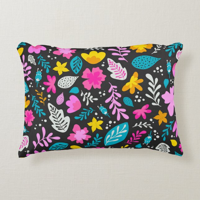Colourful Forest Decorative Cushion (Front)