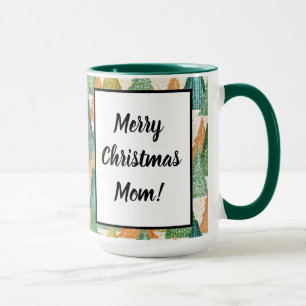 Colourful Forest of Evergreen Christmas Trees Mug
