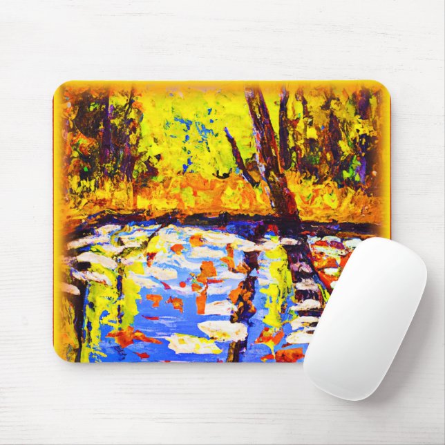 Colourful Forest Swamp. Buy Now Mouse Pad (With Mouse)