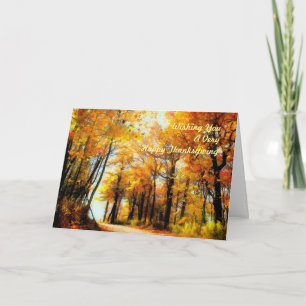 Colourful Forest Thanksgiving Greeting Card