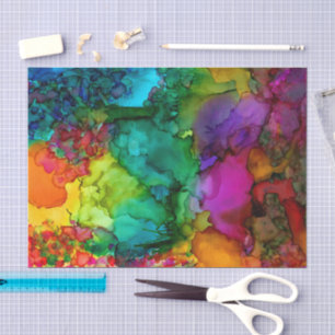 Colourful Forest with Birds Tissue Paper