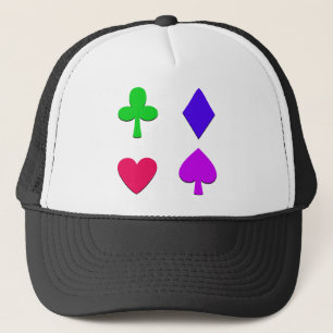Colourful Four Card Suits Trucker Hat