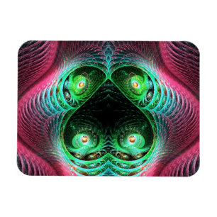Colourful Four Eyes Abstract Magnet