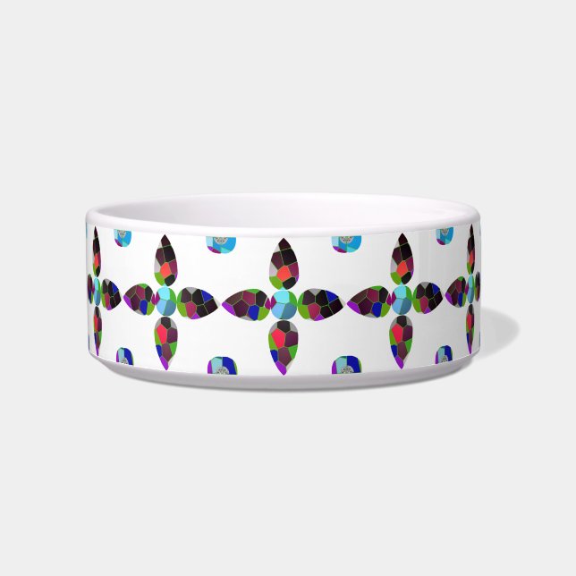 Colourful Four-Leaf  Bowl (Front)