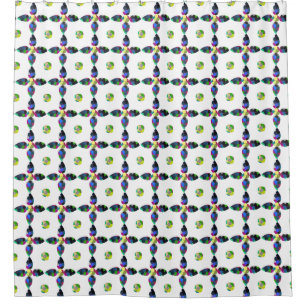 Colourful Four-Leaf  Shower Curtain