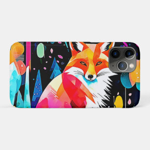 Colourful Fox Abstract Art iPhone 11 Pro Case