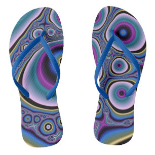 Colourful fractal art thongs