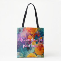 Colourful Fractal Art Tote Bag Solar Drift Life