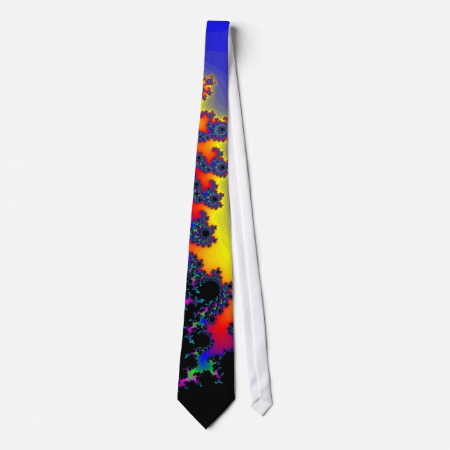 Colourful Fractal Design: Necktie / Tie (Front)