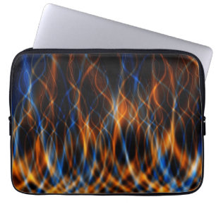 Colourful Fractal Flames Laptop Sleeve