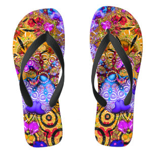Colourful Fractal Hodgepodge Thongs