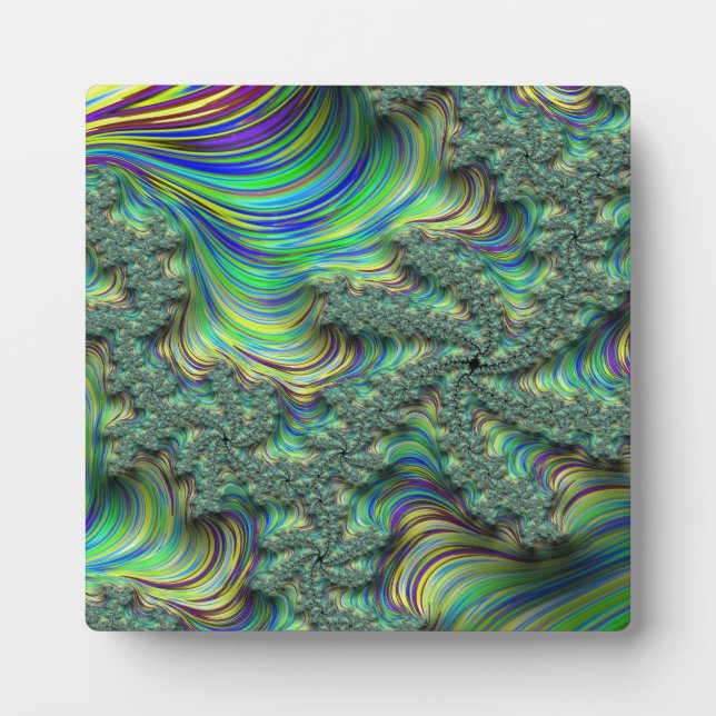Colourful Fractal Plaque (Front)