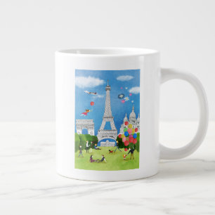 Colourful France Large Coffee Mug