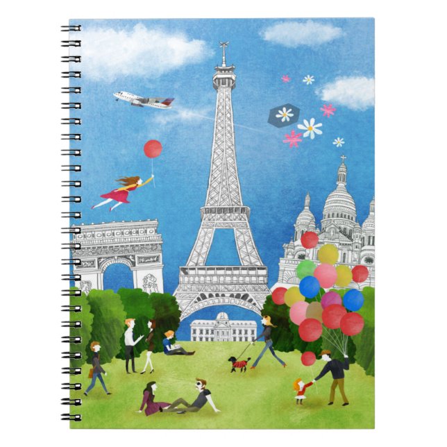 Colourful France Notebook (Front)