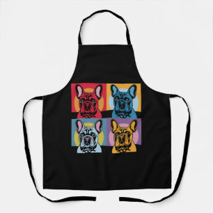 Colourful French Bulldog Pop Art Design for Dog Apron