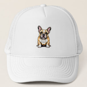 Colourful French Bulldog Portrait Trucker Hat