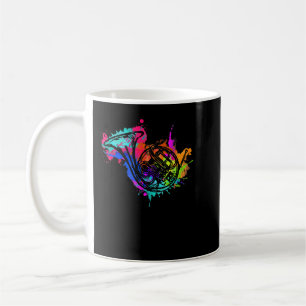 Colourful French Horn Musician Horn Instrument3 Coffee Mug