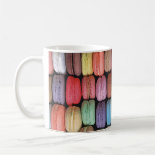 Colourful French Macaron Pattern Coffee Mug