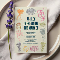 Colourful Fresh Off the Market Bridal Shower