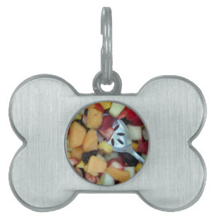 Colourful Fruit Assortment Pet Name Tag