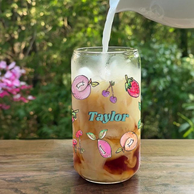 Colourful Fruit Cherry Modern Lemon Strawberry Nam Can Glass (Creator Uploaded)