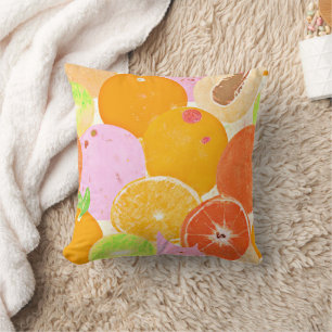 Colourful Fruit Explosion Cushion