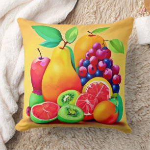 Colourful Fruit Medley Cushion