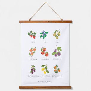 Colourful Fruit of the Spirit Wall Hanging Hanging Hanging Tapestry