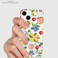 Colourful fruit pattern Citrus blue berries