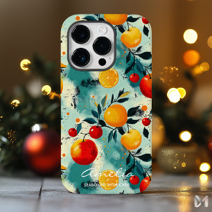 Colourful Fruit Pattern with Citrus and Berries Case-Mate iPhone 14 Pro Case