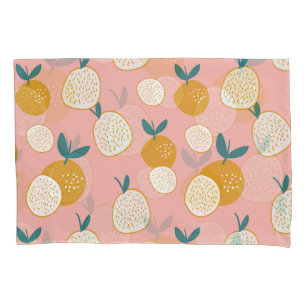 Colourful fruit, seamless background pattern. pillowcase