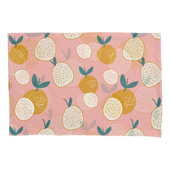 Colourful fruit, seamless background pattern. pillowcase (Front)
