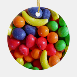 Colourful Fruit Shaped Candy Ceramic Tree Decoration